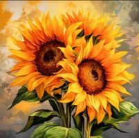 Diamant Painting Sonnenblumen 40x40cm