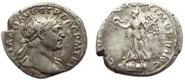 TRAJAN AR Denarius (108-109 AD)