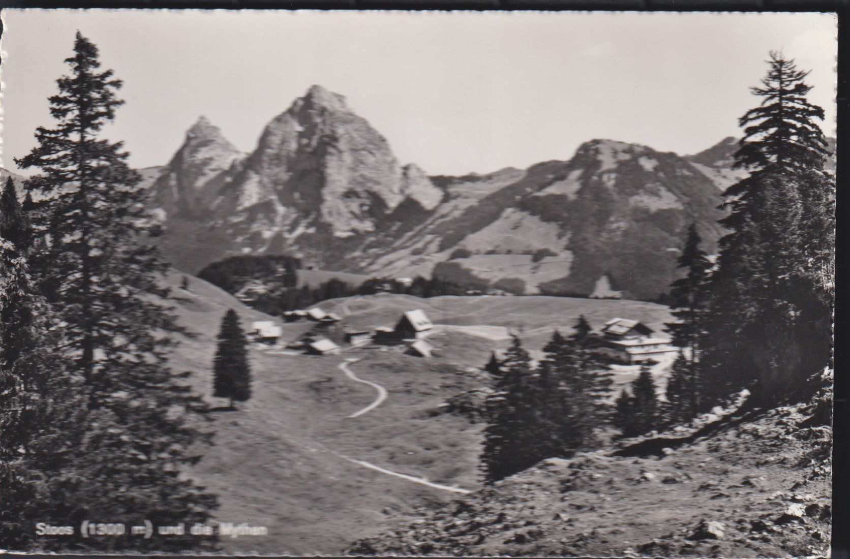 Ansichtskarten: Stoos mit den Mythen   :   alte Ansichtskarte ** – Gebraucht aus Vitznau von Ropaku
