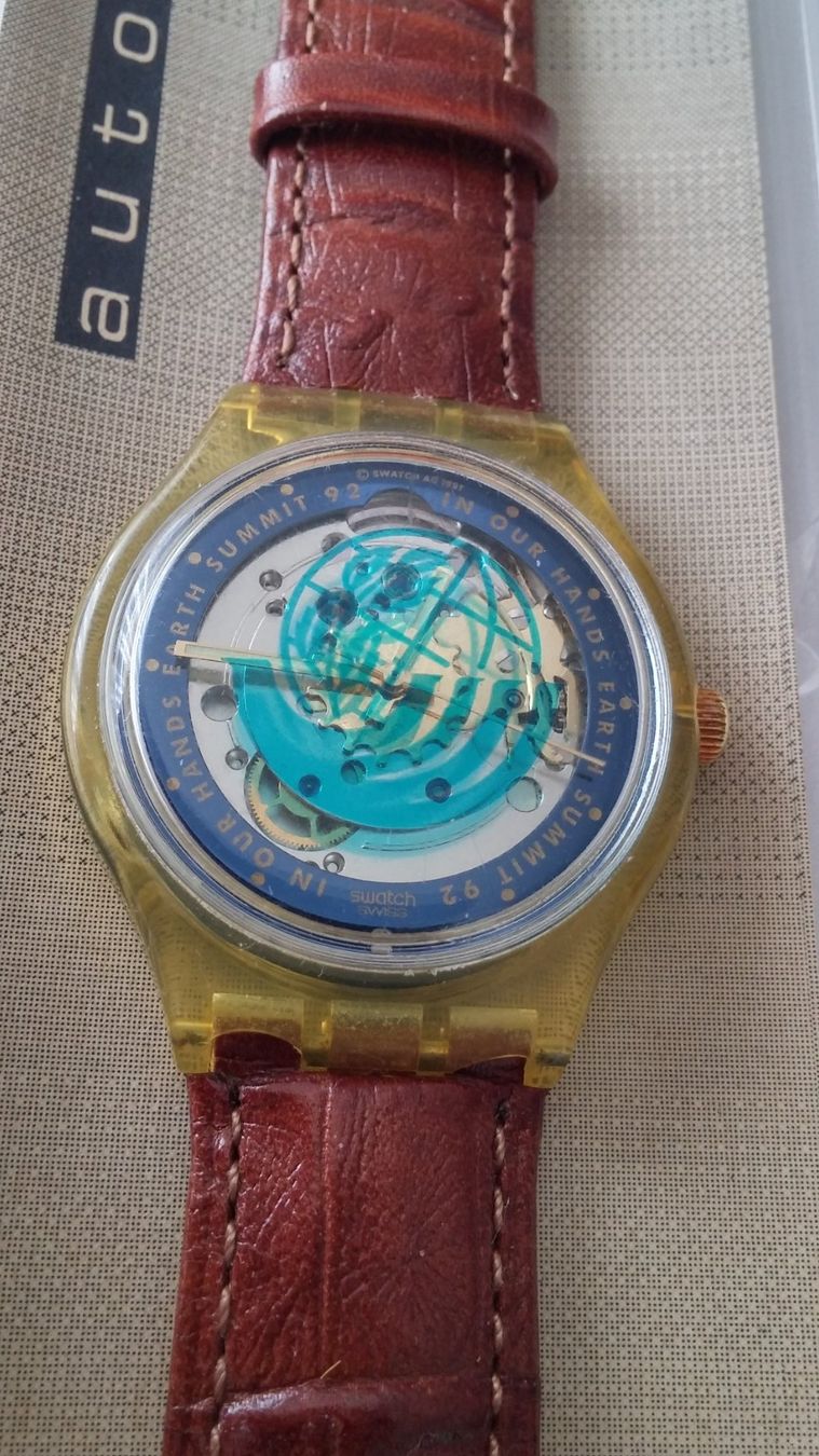 Swatch Orologi: Swatch Automatik Earth Summit 92, SAG 100 – Nuovo (secondo la descrizione) da Zürich venduto da sendbad