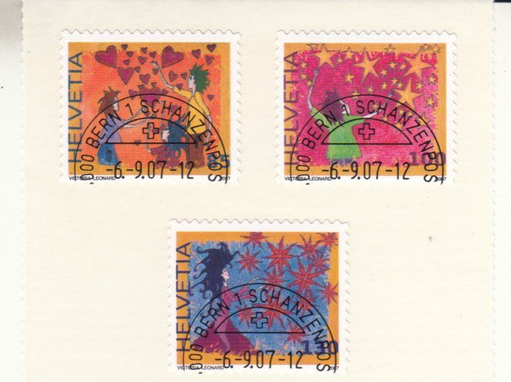 Tutti i francobolli: SBK 1244 - 1246 mit ET – Usato da Bürglen TG venduto da StampGraf