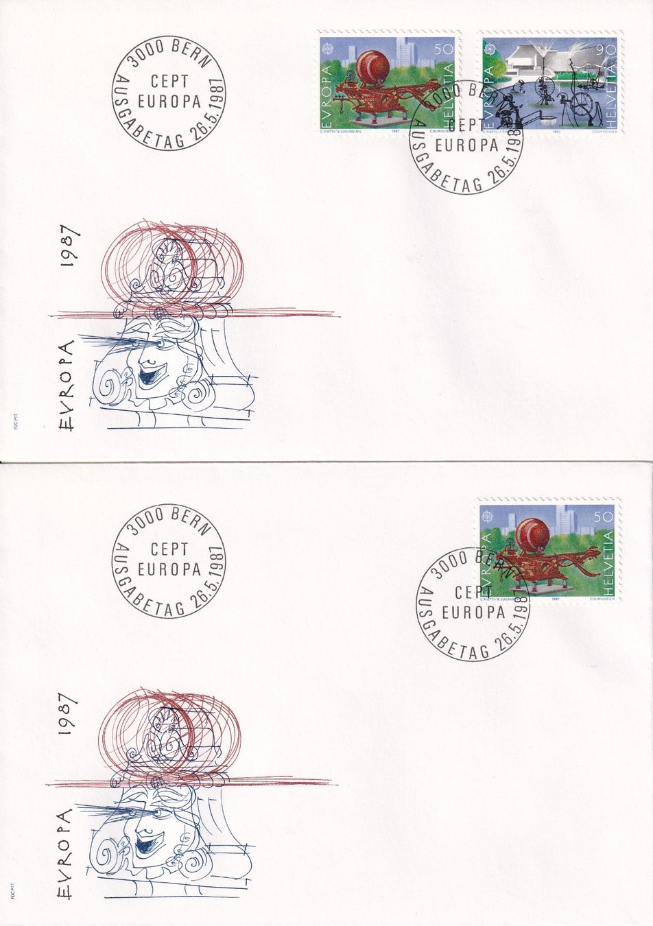 Tutti i francobolli: Lot 8 Briefe FDC 1986 - 1987 – Usato da Rossa venduto da becky05 2