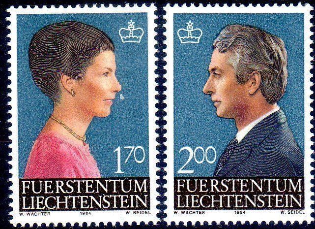 LIECHTENSTEIN 1984 ERBPRINZ HANS ADAM + ERBPRINZESSIN MARIE | Kaufen ...