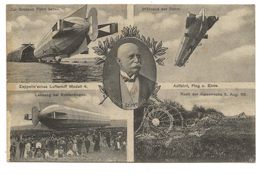 Graf Zeppelin  4 Bilder Landung bei Echterdingen Katastrophe