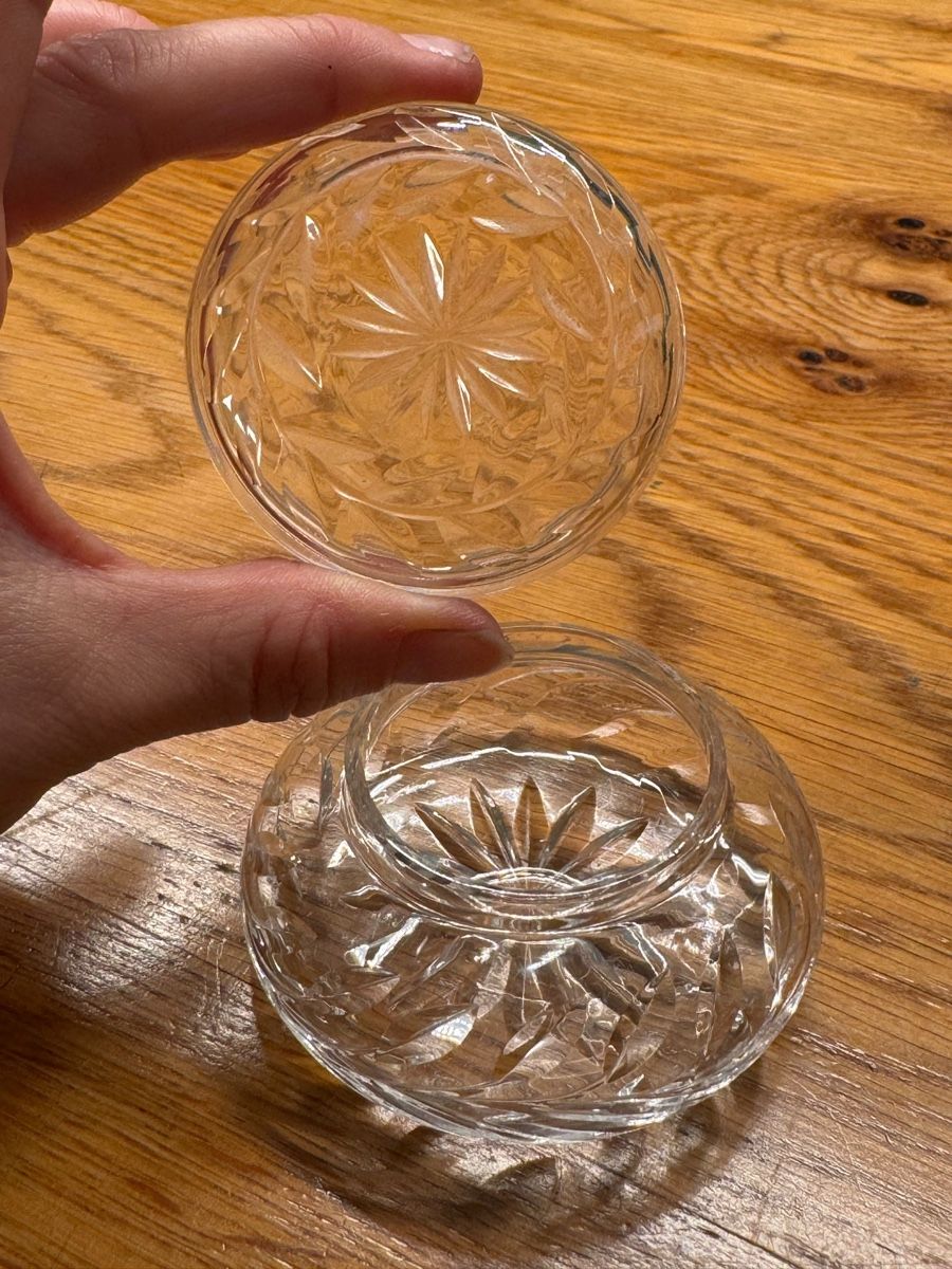 Bicchieri: Vintage Kristall Dose mit Deckel – Usato da Niederbüren venduto da poschti 6