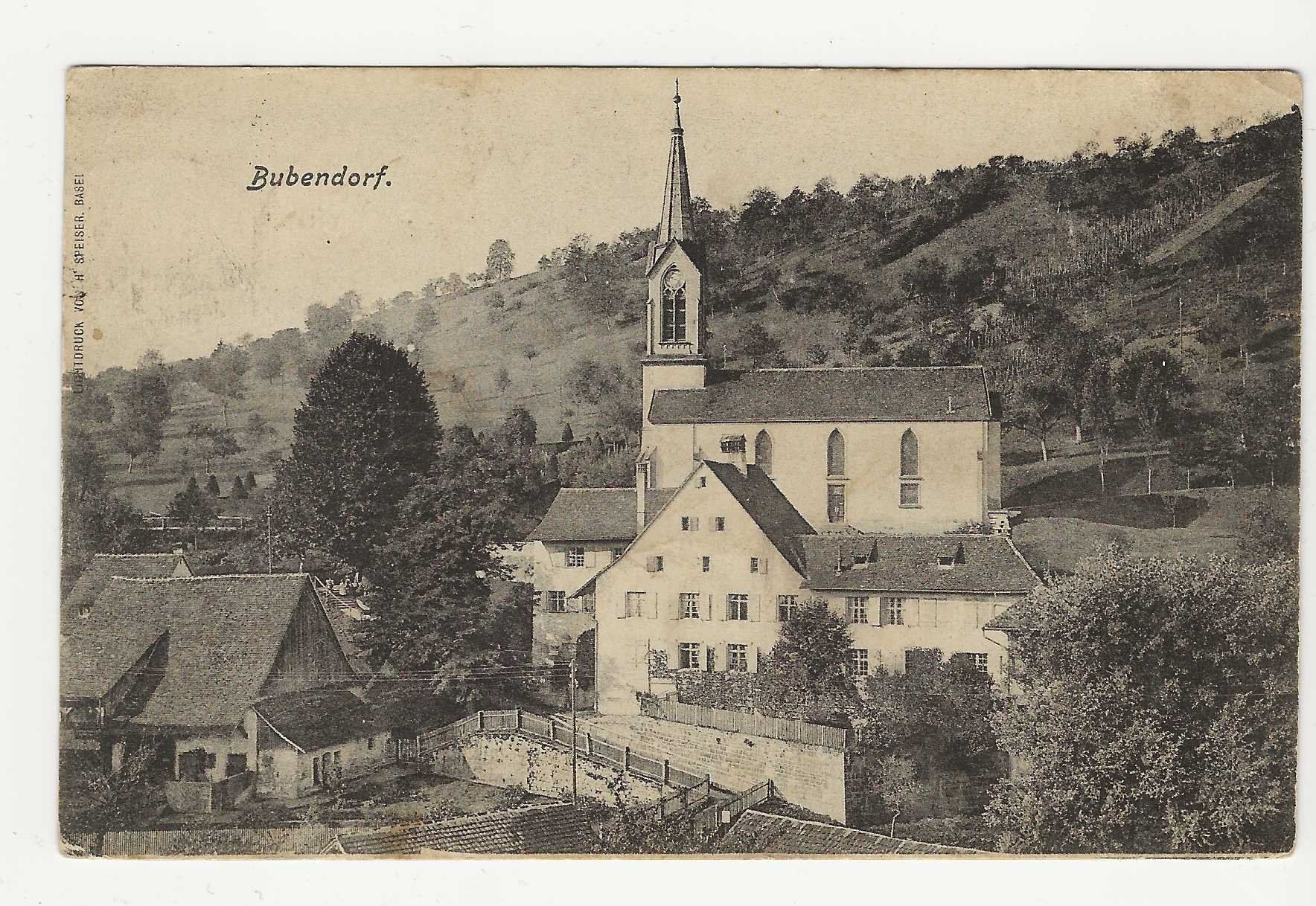 Ansichtskarten: BUBENDORF    1909 – Gebraucht aus Küttigen von rolypo