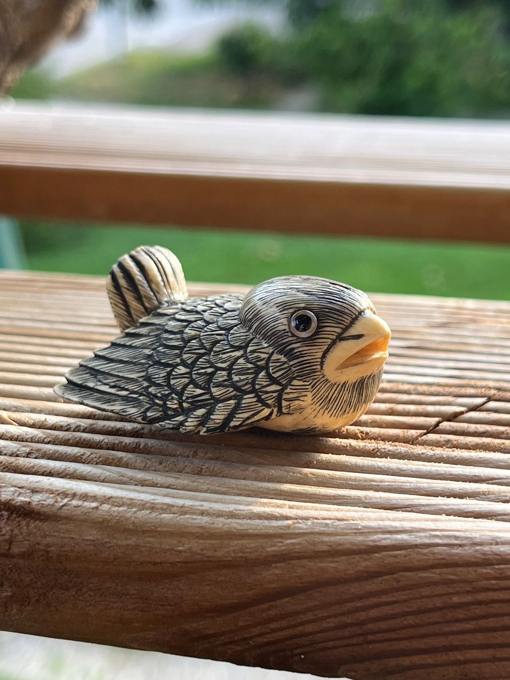 Statuette: originales netsuke, spatz. meiji periode. japan – Usato da Lengnau BE venduto da Meij 2