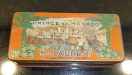 Antike Blechdose Prince de Monaco 100 Cigarettes, Ed. Lauren