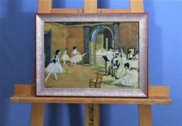 Aquarell nach einem Gemälde von Degas, neu top gerahmt, sign