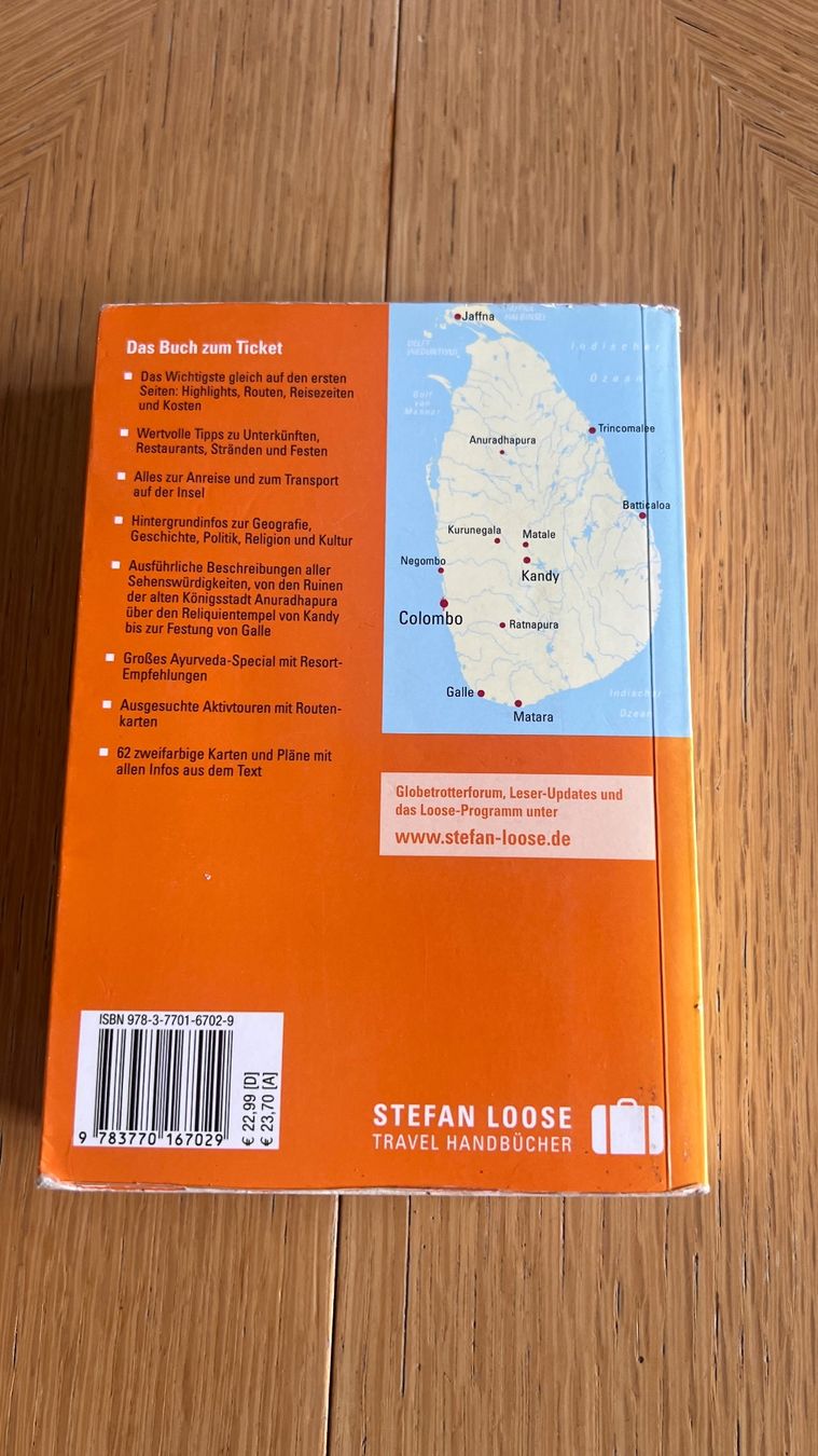Libri: Sri Lanka Reiseführer Stefan Loose 2012 – Usato da Schübelbach venduto da Dolly990_2 1