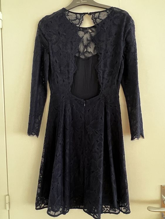 Robe En Dentelle Marine H&M Taille 12 - Neuve Avec étiquettes - Style Skater Et Manches 3/4
