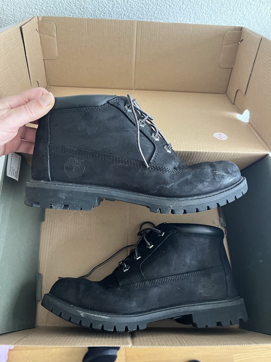 Timberland Herrenschuhe: Timberland Black Boots, Size EU 39 – Gebraucht aus Bern von mel_5xlj