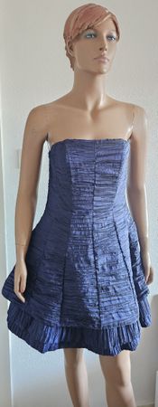 Schickes, blaues Sommerkleid, neu mit Etikett, Grösse 38