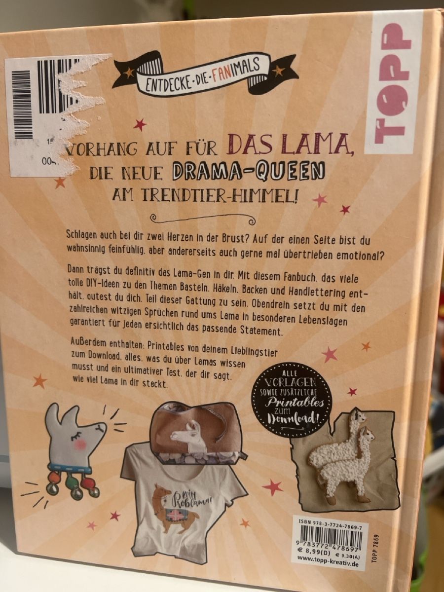 Livres: Bastelbuch Lama – Neuf (Voir description) à Kloten par tyrael93 1