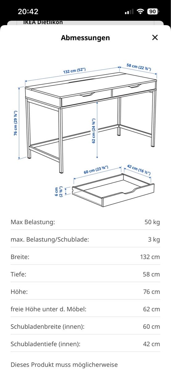 Ikea Scrivanie: IKEA ALEX Schreibtisch – Usato da Rüti ZH venduto da laura_antoinette 5