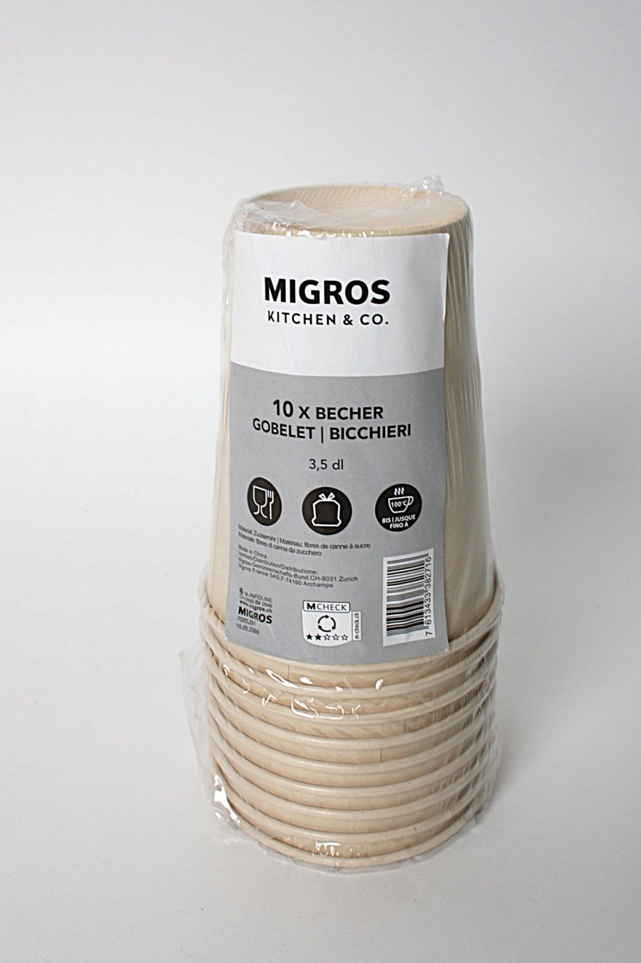 Migros Contenitori & Simili: MIGROS - 9 Stk Becher – Usato da Zollikofen venduto da Restwert_Zollikofen