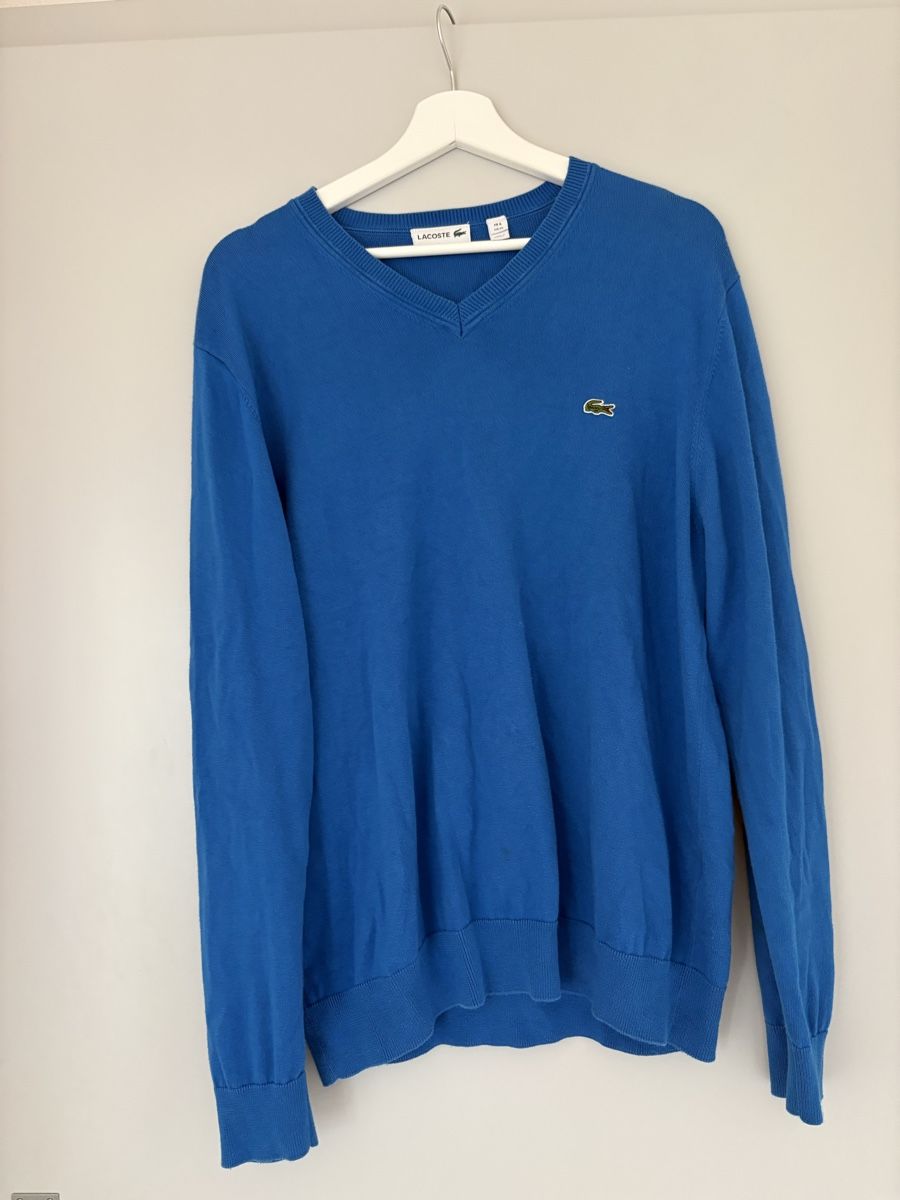 Lacoste Maglioni & Felpe: Lacoste Pullover V-Ausschnitt Blau Baumwolle Grösse XL – Nuovo (secondo la descrizione) da Langenthal venduto da hih_sfd7 1