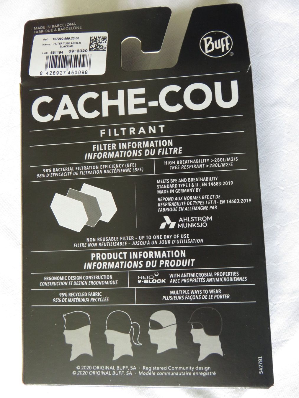 Sanitari: Buff Filter Tube – Nuovo e nell'imballaggio originale da Susten venduto da Enzian3925 2