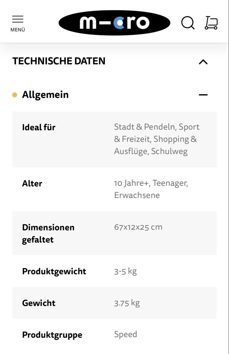 Micro Kickboard: Trottinett Scooter Micro Speed+ Mint – Usato da Ehrendingen venduto da Uxaxa 7