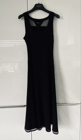 MARCCAIN SPORTS Kleid schwarz Netzeinsatz Gr.N3/38