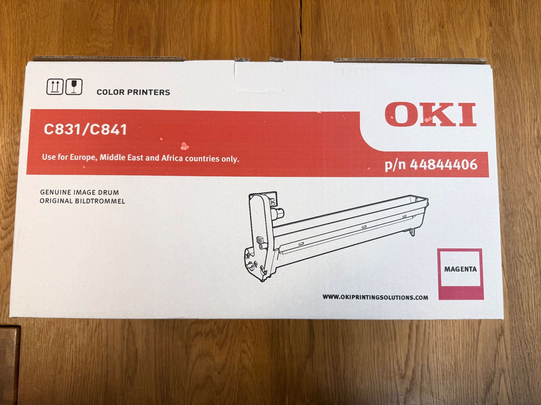 Oki Druckerpatronen & Toner: Oki Bildtrommel Magenta p/n 44844406 C831/C841 – Neu und originalverpackt aus Wil SG von gianon