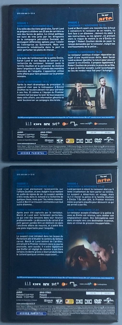 Tutti i DVDs: THE KILLING (L'ULTIMATE SAISON) – Usato da Poliez-Pittet venduto da Newtown-Records 4