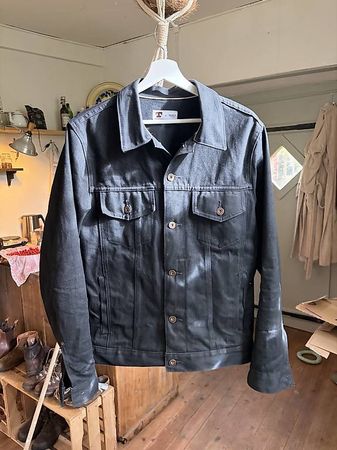 Tellason Black Selvedge Denim Jacket M Made in USA