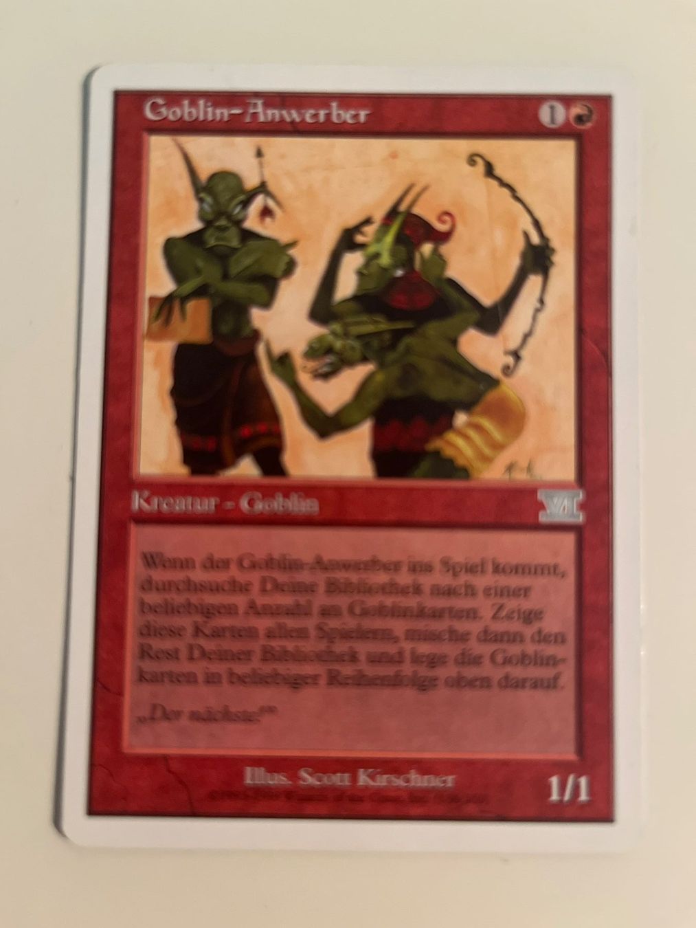 Magic The Gathering Carte collezionabili: 1 x Goblin-Anwerber - Magic: The Gathering - MtG – Usato da Kriens venduto da Shadi1980