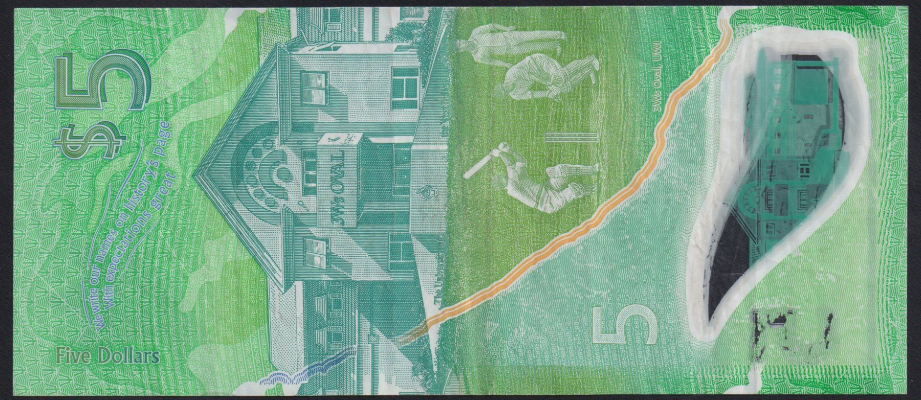 Banconote: Barbados 5 Dollars 2022 – Usato da Brugg AG venduto da banknoten_muesli 1