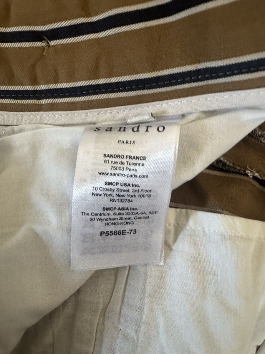 Sandro Pantaloni: Sandro Paris Striped Shorts - Size 38 – Usato da Baar venduto da Julemmen 2
