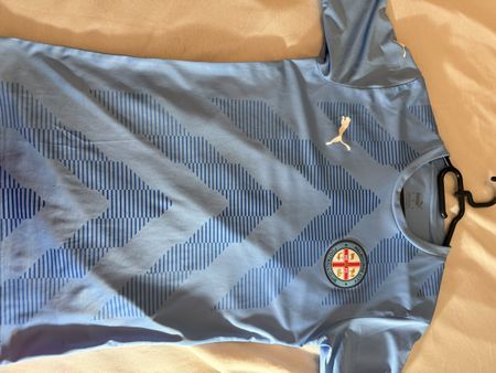 T-shirt Puma bleu taille S homme état neuf