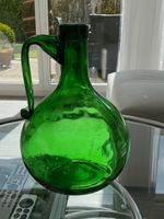 Grosse, grüne Henkel-Weinfasche (Vintage)