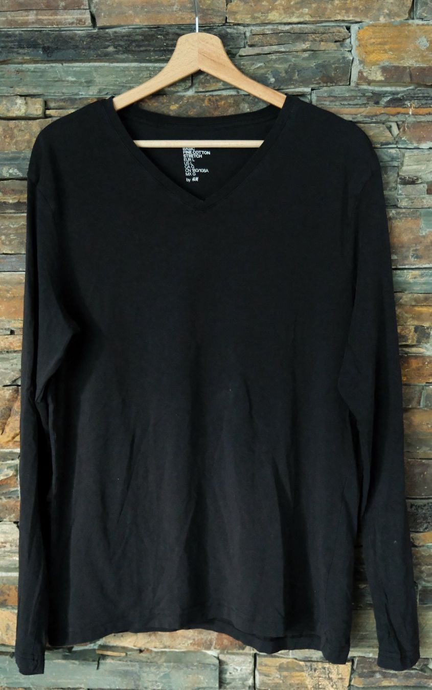 H&M Pullover & Sweatshirts: Pullover Herren H&M Basic Gr. L schwarz – Gebraucht aus Winkel von man_2qfr