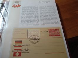 Ganzsache Schweiz als Ticket zur Trilaterale 1988