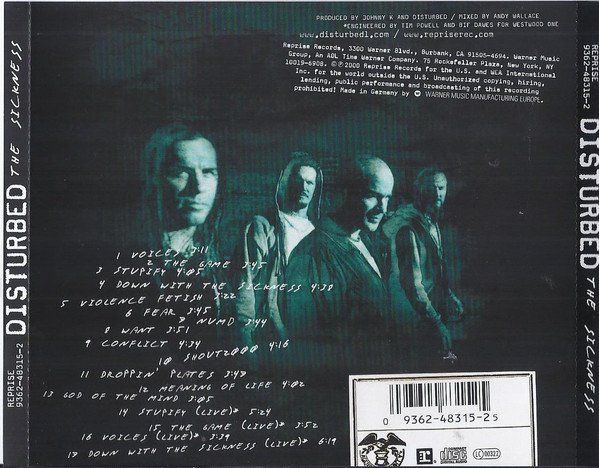 CD: Disturbed – The Sickness – Usato da Gingins venduto da Demonseed 1