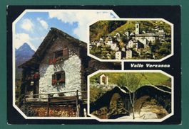 Valle Verzasca, 3 Ansichten, 1985, gelaufen. Grossformat