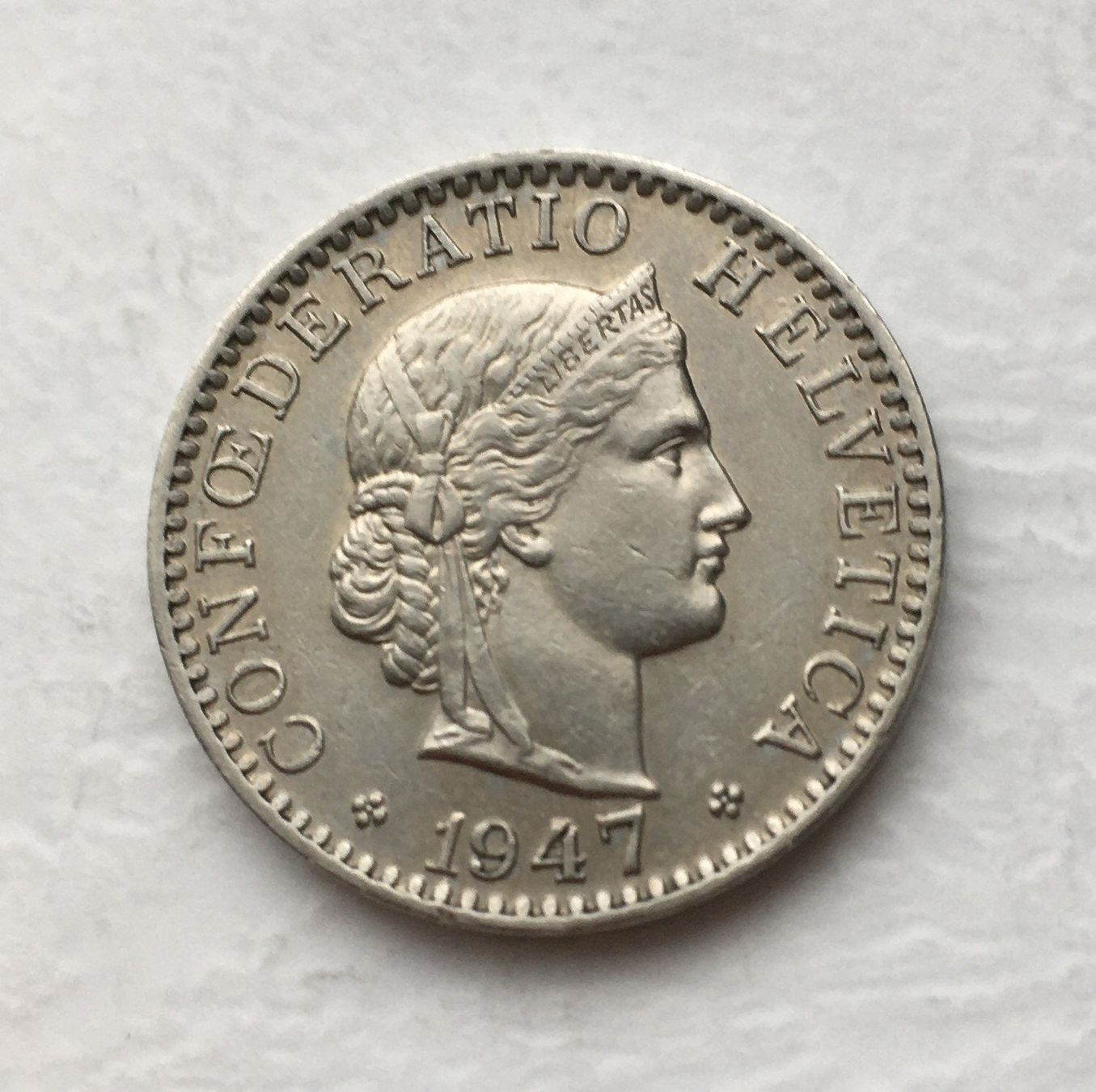 Tutti le monete: 1947 20 Rappen unz – Nuovo (secondo la descrizione) da Kirchberg SG venduto da Helveticus00