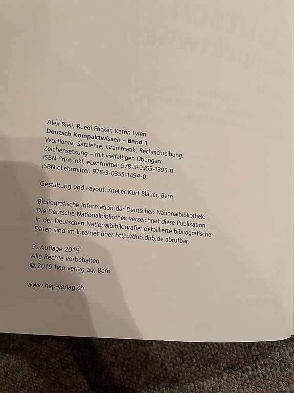 Bücher: Deutsch Kompaktwissen Band 1 – Gebraucht aus Dietlikon von VintageStudioZurich 2