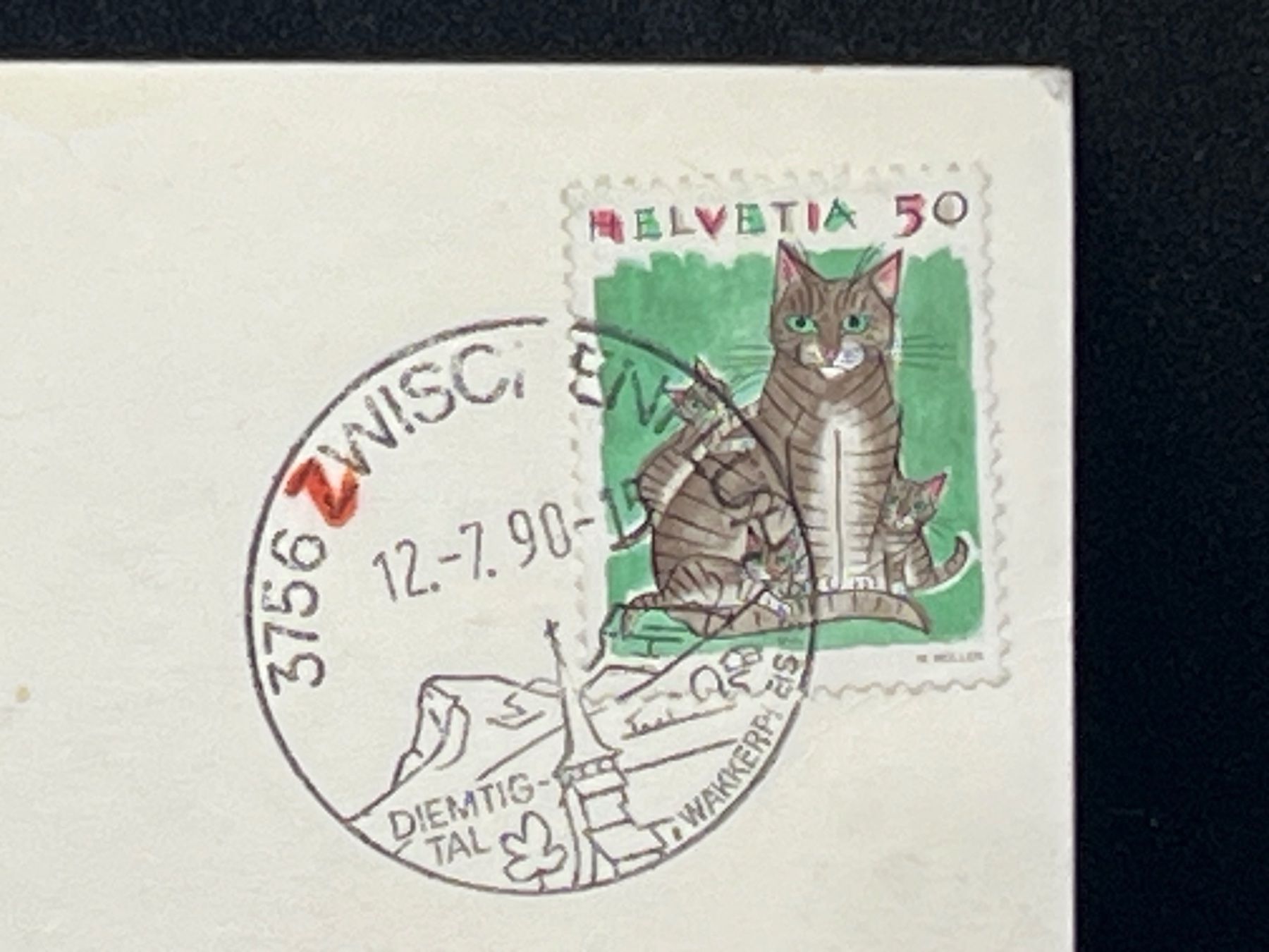 Cartoline postali: Zwischenflüh / Diemtigtal BE – Usato da Widnau venduto da Brusi9 1