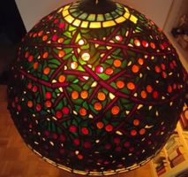 Tiffany Stil Lampe Glaskunst 70cm Durchmesser