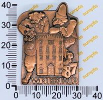 Fasnacht Plakette 1987 Winterthur, vor 39 Jahren