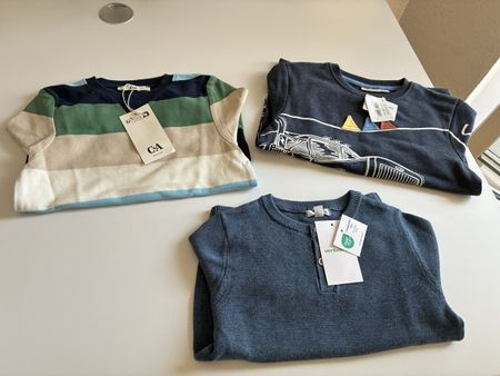 3 Pullover in Größe 110/116 NEU 