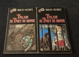BALADE AU BOUT DU MONDE TOME 1 ET 2 BD VINTAGE 1988 POCHE FR