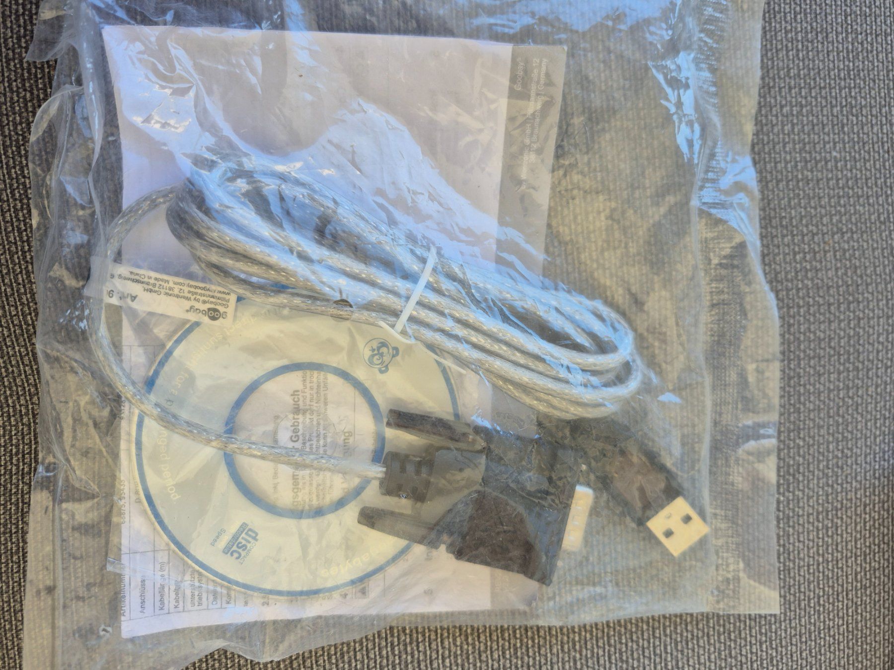 Unità & Adattatore: Goobay USB 2.0 auf RS232 Adapterkabel 1.5m neu – Nuovo e nell'imballaggio originale da Romanshorn venduto da sch_8zdv 1