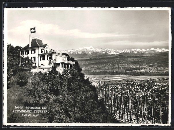Ansichtskarten: Weinfelden, Restaurant Thurberg, Panoram – Gebraucht aus Berlin von bartko-reher