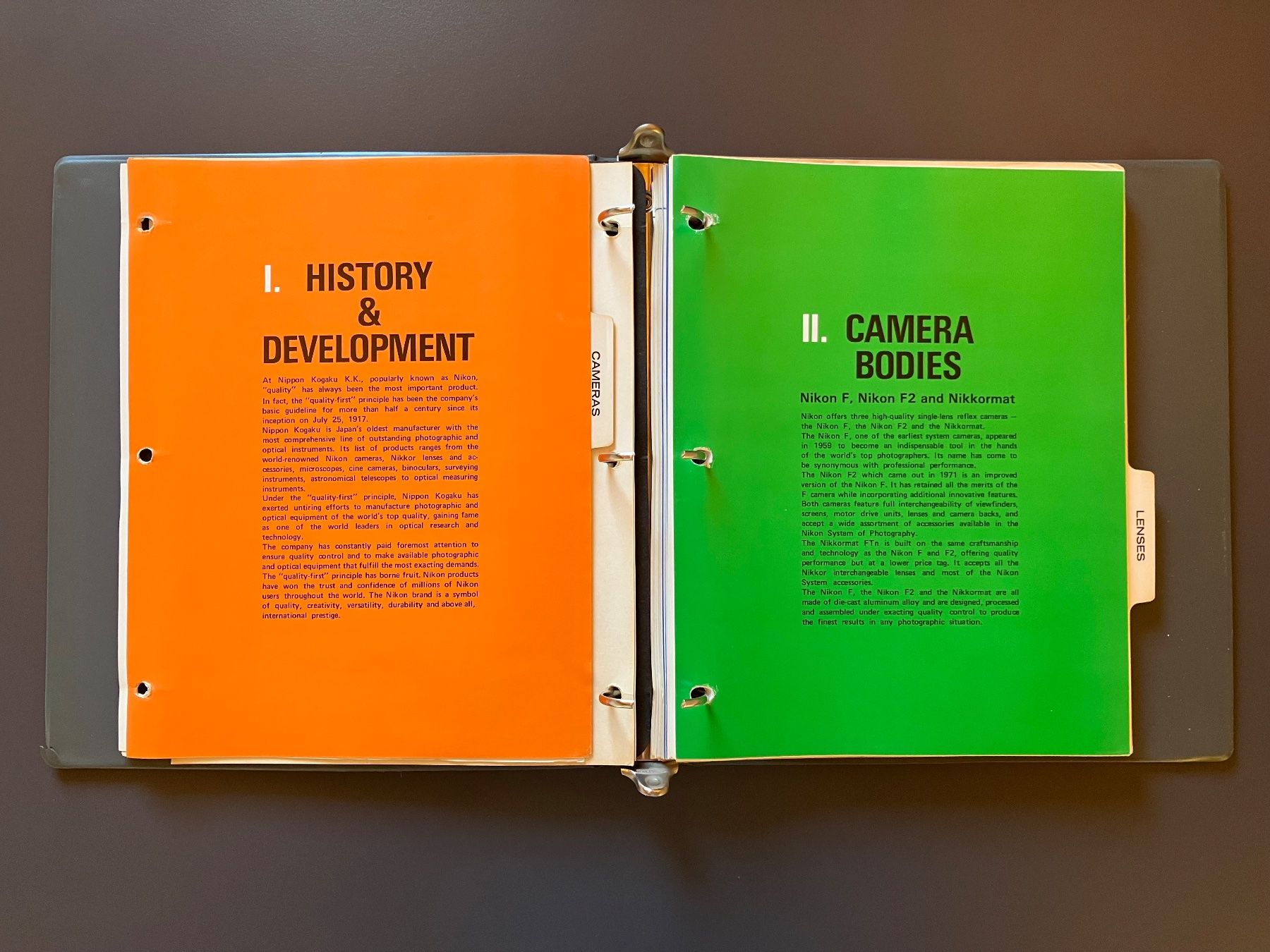 Bücher: 2 original NIKON SalesManual Ordner-1960er und 1970er Jahre – Gebraucht aus Eschlikon TG von mixvit 4