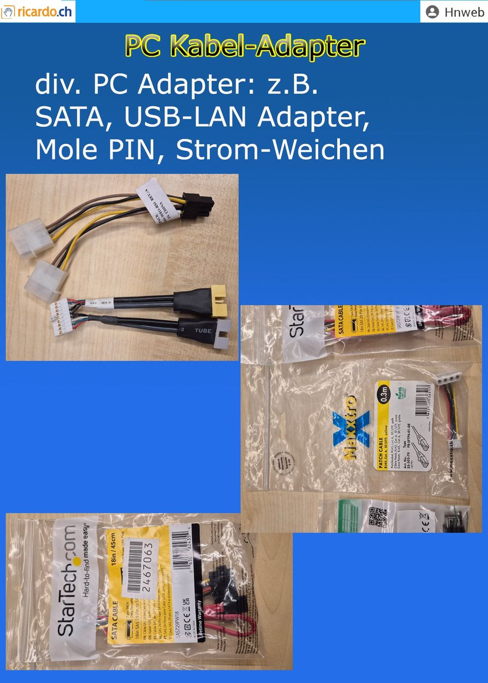 Laufwerke & Adapter: LPT, RS232, BNC, DB25, GENDER CHANGER, IDE-Adapter – Gebraucht aus Kaisten von Hnweb 8