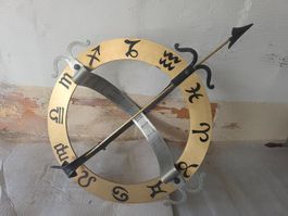 Neu handgeschmiedete Sonnenuhr Eisen/Messing