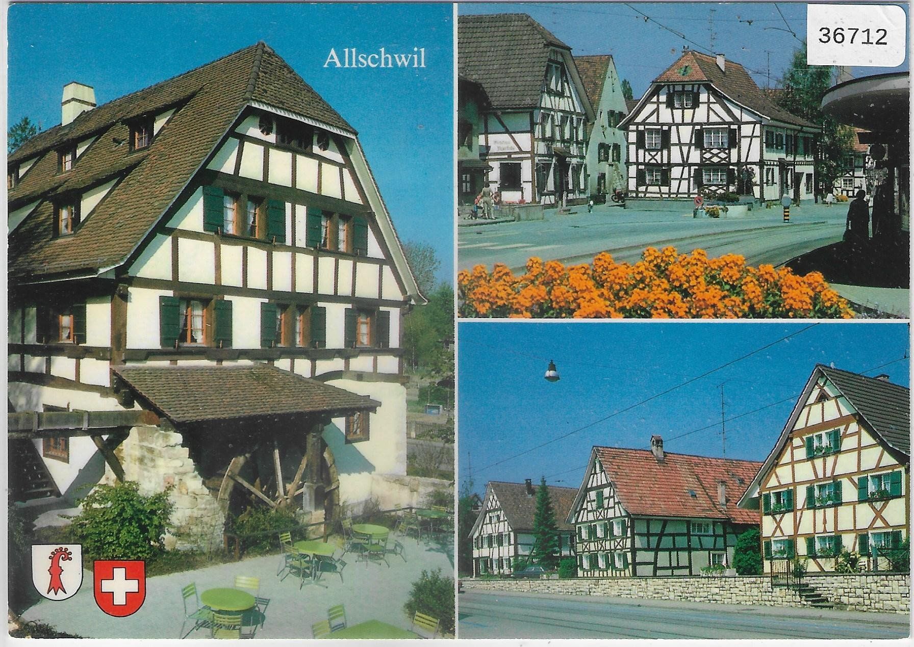 Ansichtskarten: Allschwil BL - Riegelhäuser – Gebraucht aus Ettingen von Kartenplanet