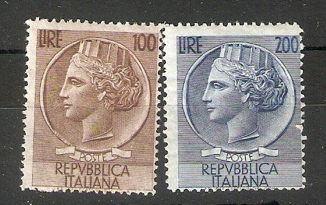 Tutti i francobolli: Italien 920-21 ** – Usato da Lausanne venduto da Whorvath